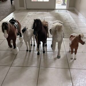 5 American Doll horses.  In great condition.